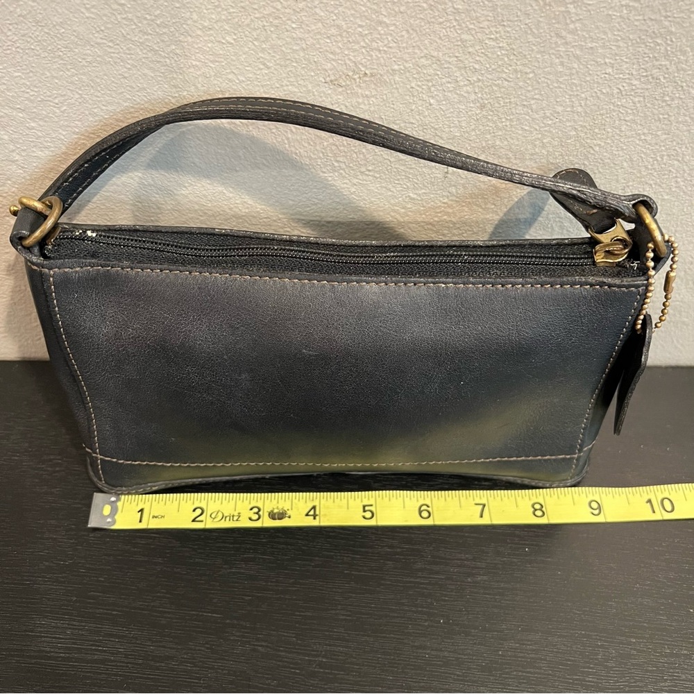 Vintage COACH 9311 Bleecker Demi Mini Hand Pouch Purse Wristlet Black Leather - Picture 10 of 10